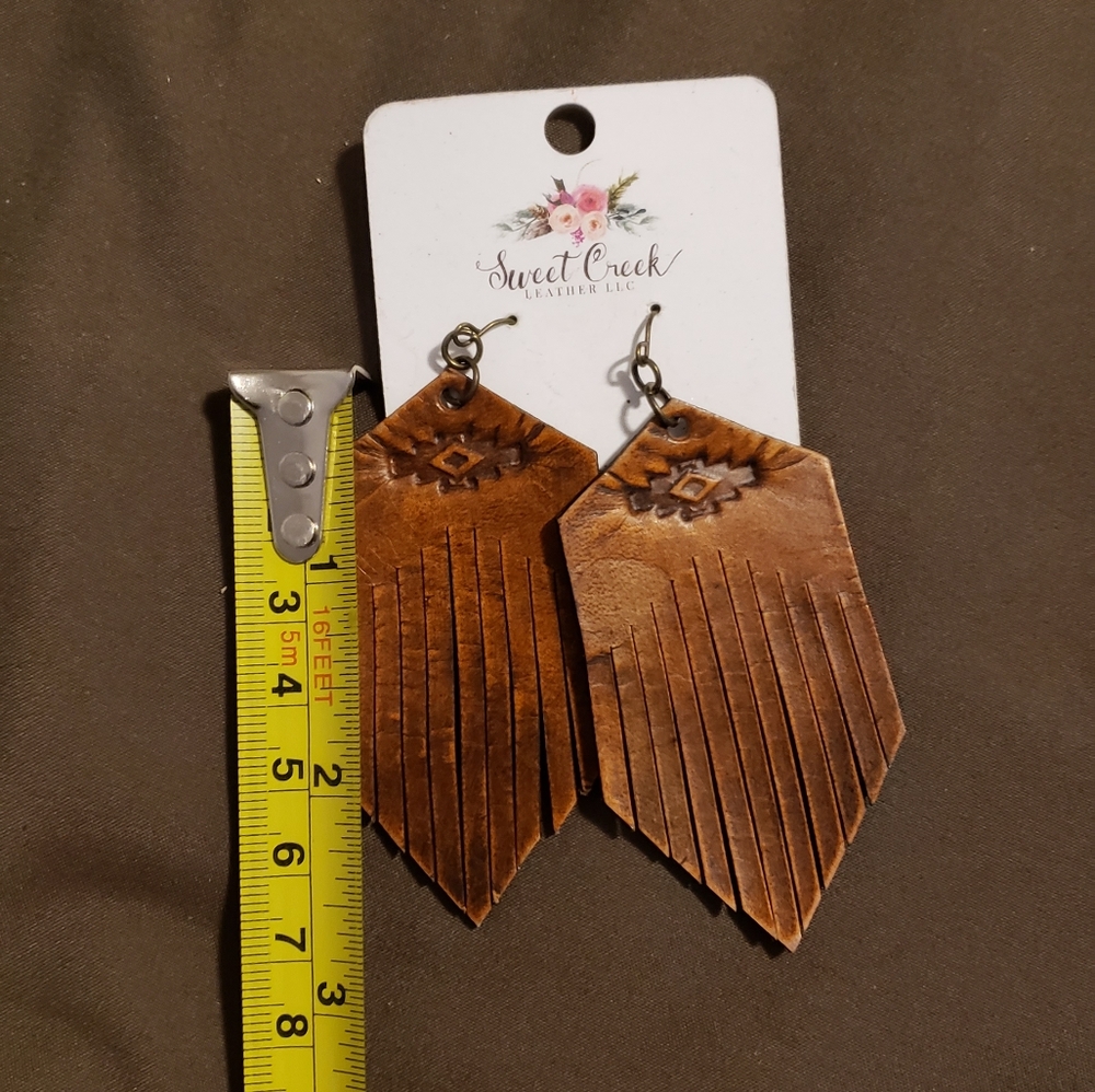 Sweet creek leather earrings lot of 6